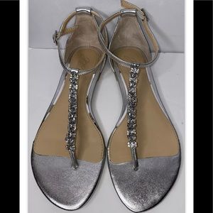 Badgley Mischka Sandal Rhinestone/Silver 6.5